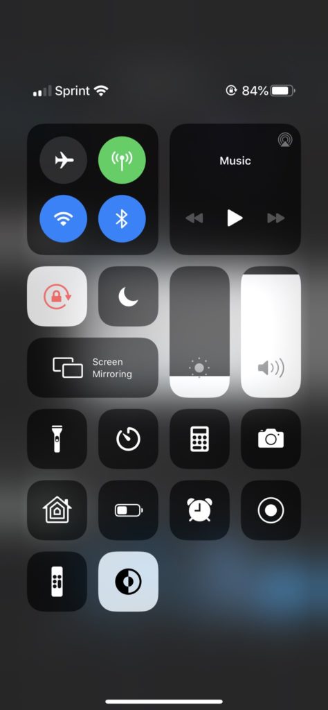 کنترل سنتر iOS 13