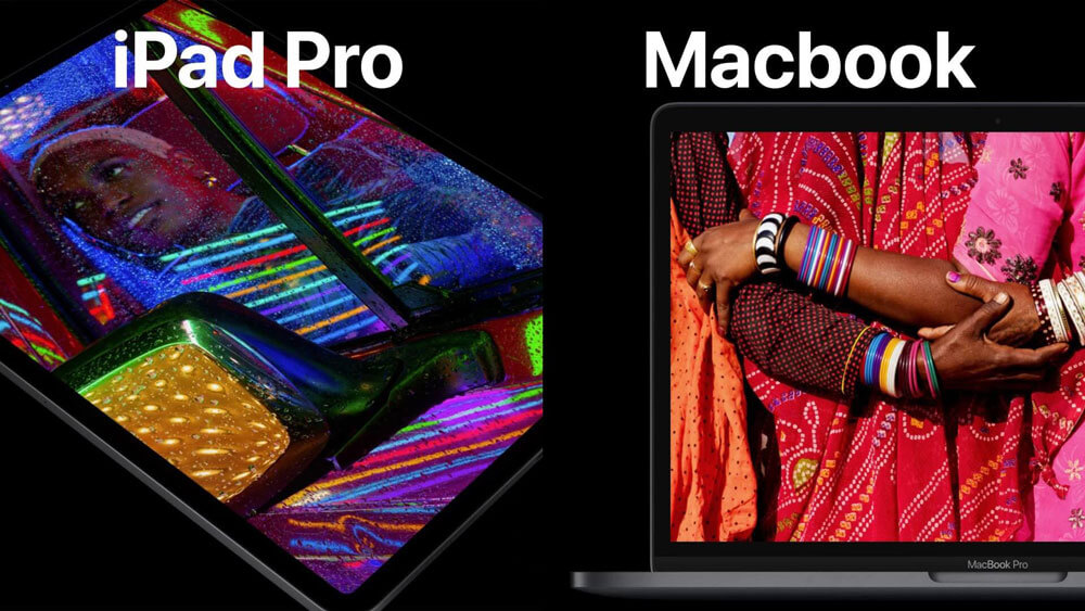 کیفیت صفحه نمایش آیپد پرو در مقایسه با مک بوک پرو