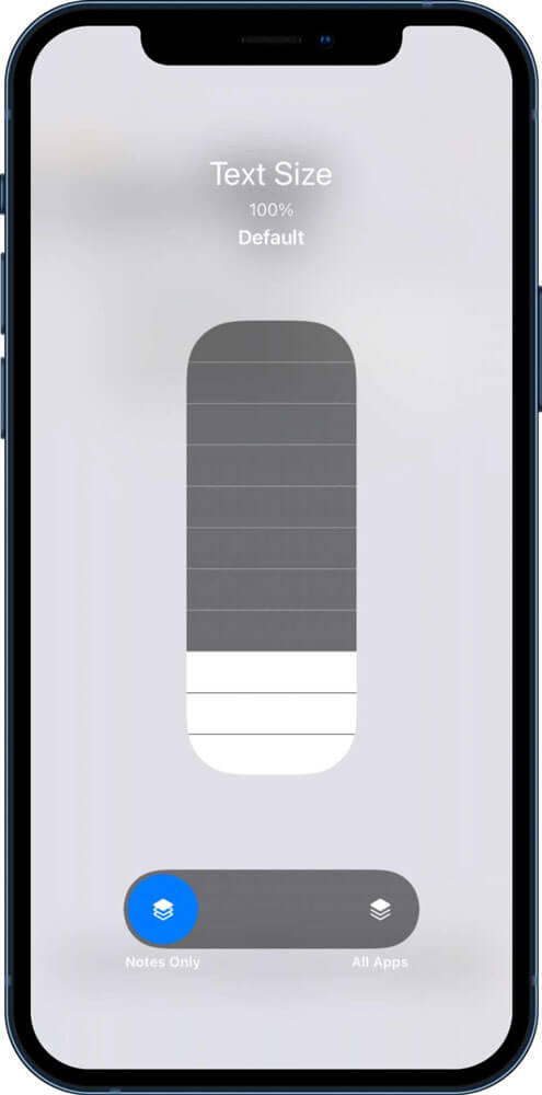 تغییر اندازه متن اپلیکیشن‌های iOS 15