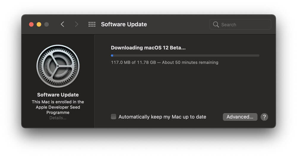 نصب نسخه آزمایشی macOS 12 Monterey