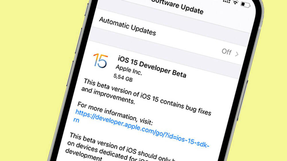 نصب نسخه آزمایشی iOS 15