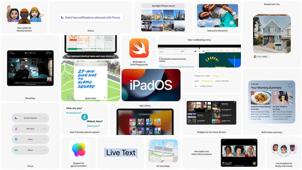 معرفی iPadOS 15