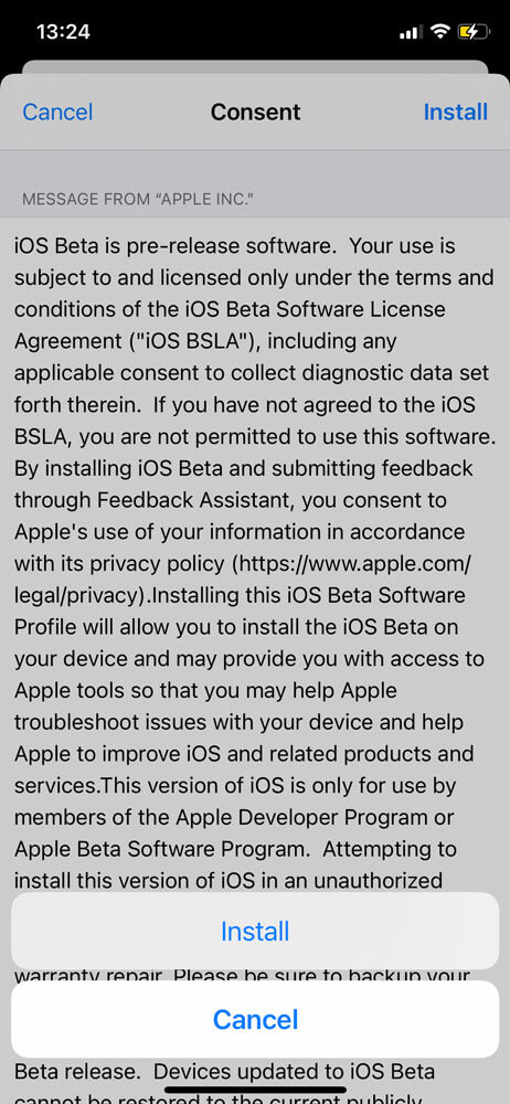 نصب iOS 15 بتا به صورت رایگان