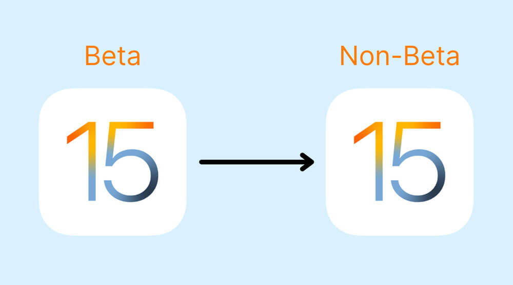 حذف نسخه آزمایشی و نصب نسخه عمومی iOS 15