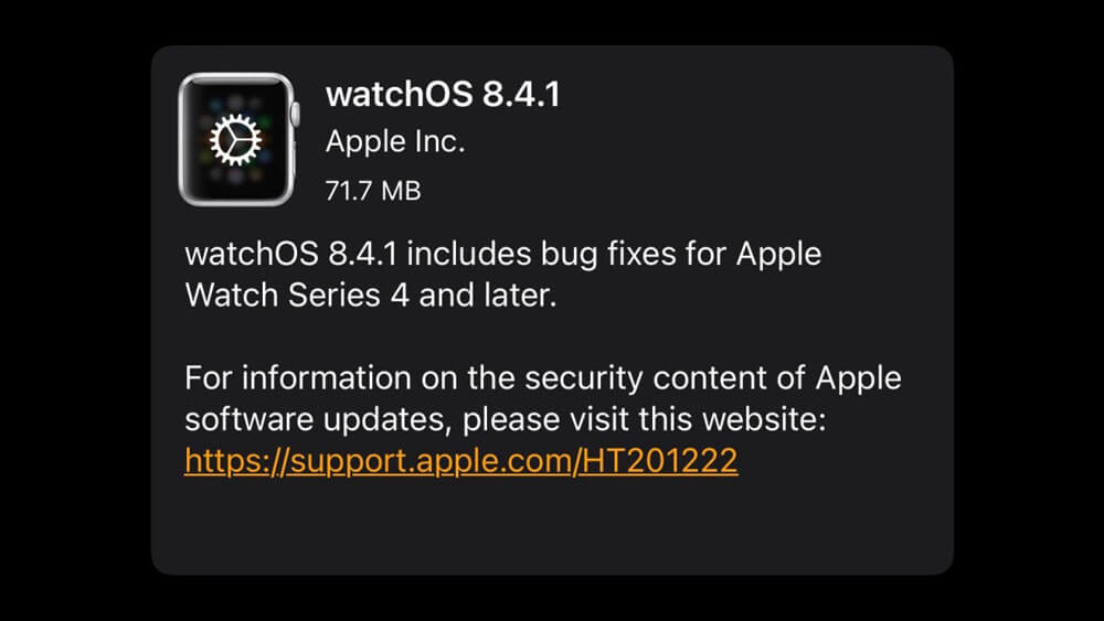 watchOS 8.4.1