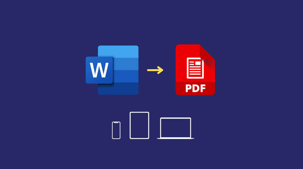 تبدیل فایل ورد به PDF در آیفون، آیپد و مک
