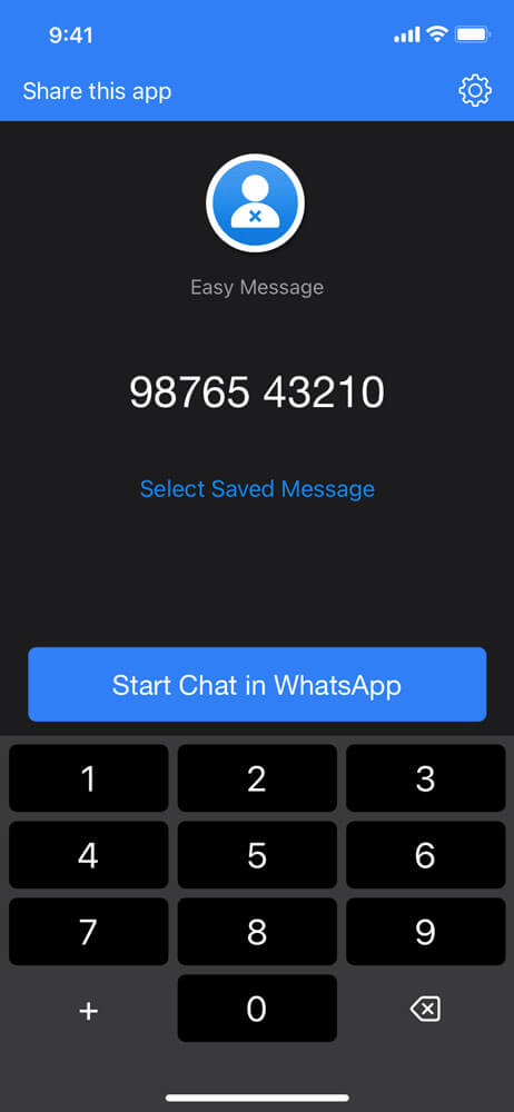 send a message on WhatsApp without saving that phone number to your iPhone