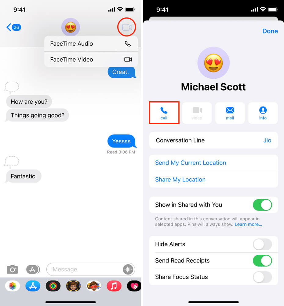 iMessages iOS
